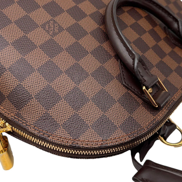 LOUIS VUITTON Alma PM Damier Ebene Satchel Bag Brown