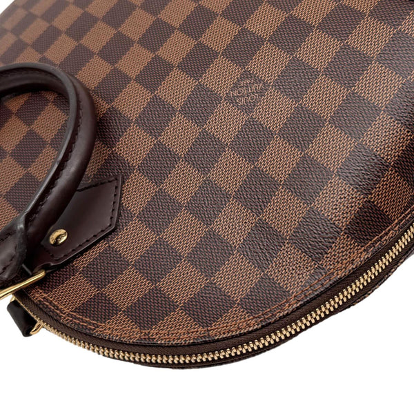 LOUIS VUITTON Alma PM Damier Ebene Satchel Bag Brown