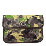 GUCCI Camouflage GG Supreme Canvas Belt Bag Green 752597