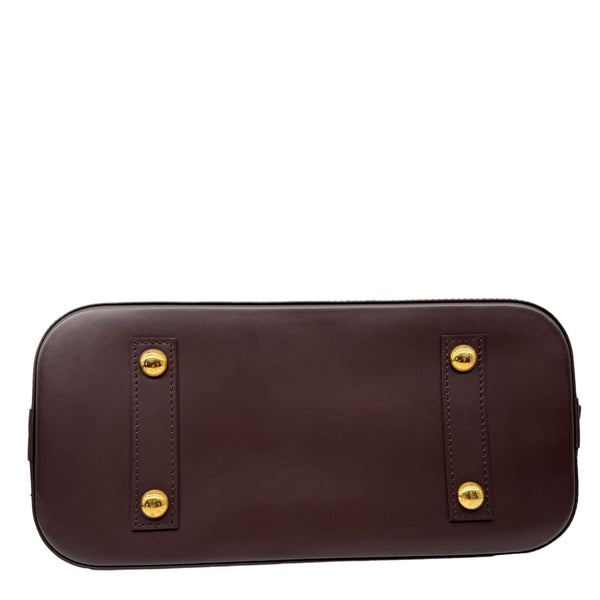 LOUIS VUITTON Alma PM Damier Ebene Satchel Bag Brown