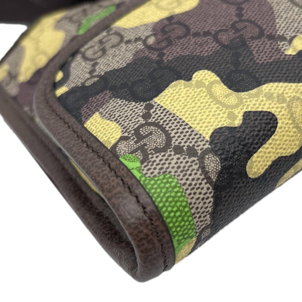 GUCCI Camouflage GG Supreme Canvas Belt Bag Green 752597