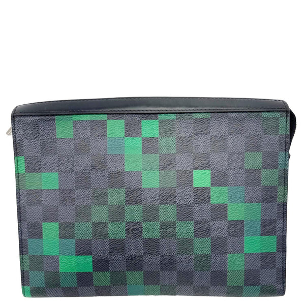 LOUIS VUITTON Voyage MM Damier Graphite Pixel Toiletry Pouch Green