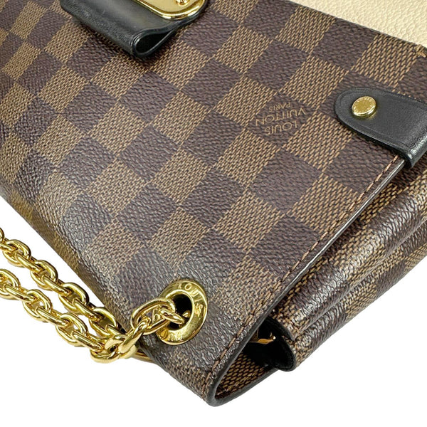 LOUIS VUITTON Vavin PM Damier Ebene Crossbody Bag Cream