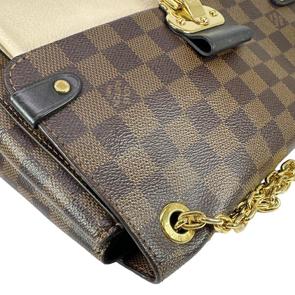 LOUIS VUITTON Vavin PM Damier Ebene Crossbody Bag Cream