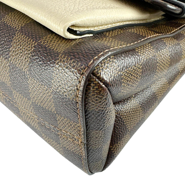LOUIS VUITTON Vavin PM Damier Ebene Crossbody Bag Cream