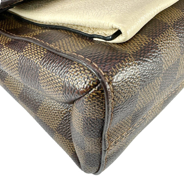 LOUIS VUITTON Vavin PM Damier Ebene Crossbody Bag Cream