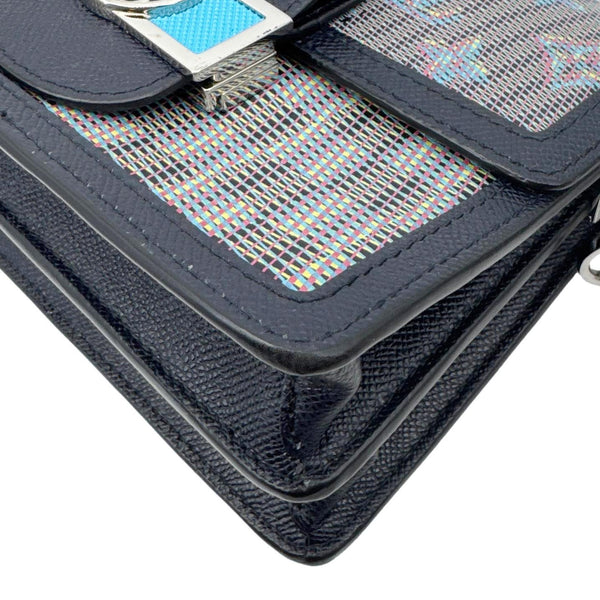 LOUIS VUITTON Dauphine Mini Monogram LV Pop Crossbody Bag Navy Blue