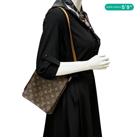 LOUIS VUITTON Musette Salsa Monogram Canvas Shoulder Bag Brown