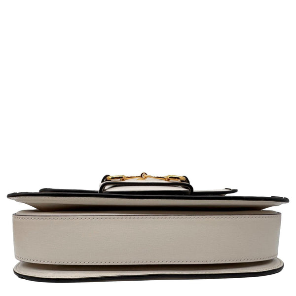 GUCCI Horsebit 1955 GG Supreme Canvas Shoulder Bag Beige 602204