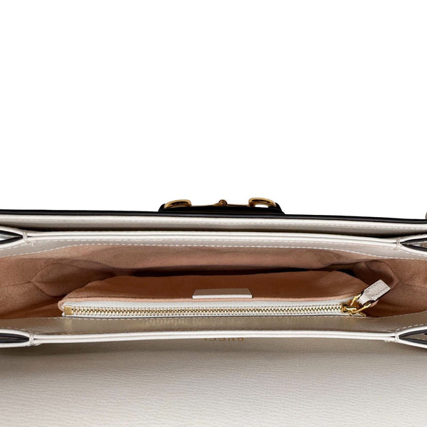GUCCI Horsebit 1955 GG Supreme Canvas Shoulder Bag Beige 602204