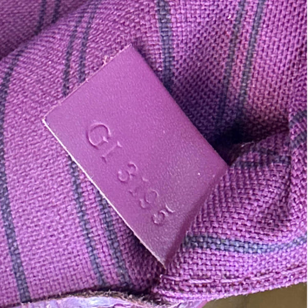 LOUIS VUITTON Neverfull MM Totem Monogram Canvas Shoulder Bag Magenta