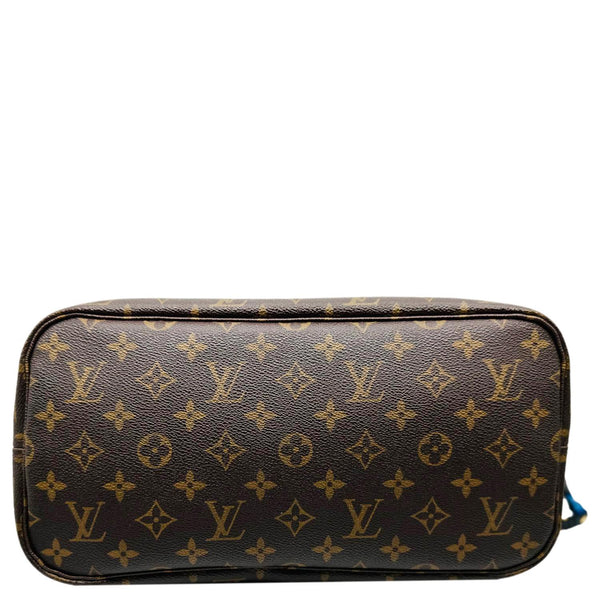 LOUIS VUITTON Neverfull MM Totem Monogram Canvas Shoulder Bag Magenta