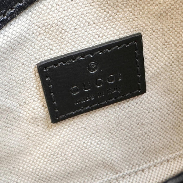 GUCCI Horsebit 1955 Asymmetric Mini Leather Shoulder Bag Black 774209