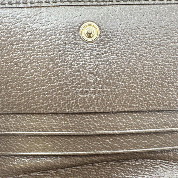 GUCCI Ophidia Small Web GG Supreme Canvas Wallet Beige 838487