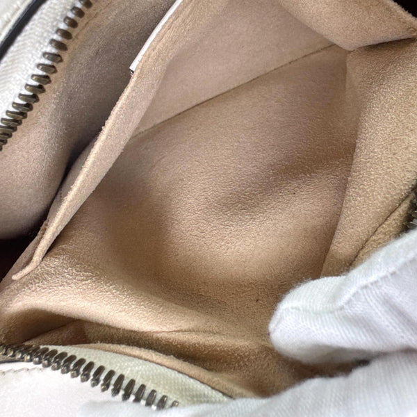 GUCCI GG Marmont Small Matelasse Chevron Leather Camera Bag Off White 447632