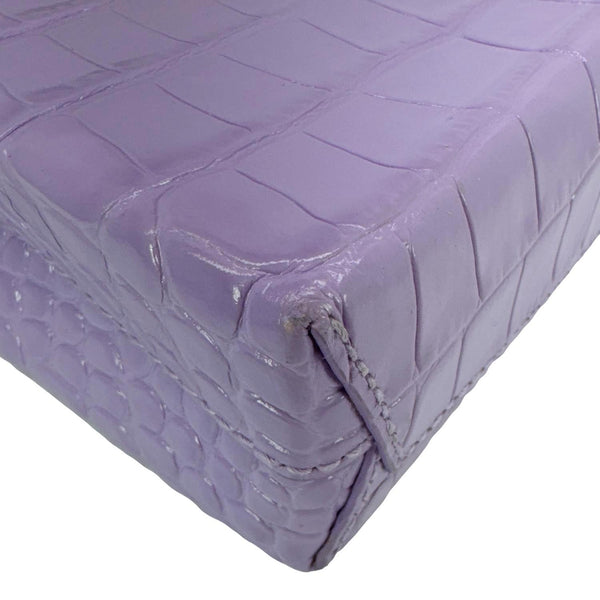 BALENCIAGA Small Leather Shopping Tote Bag Purple