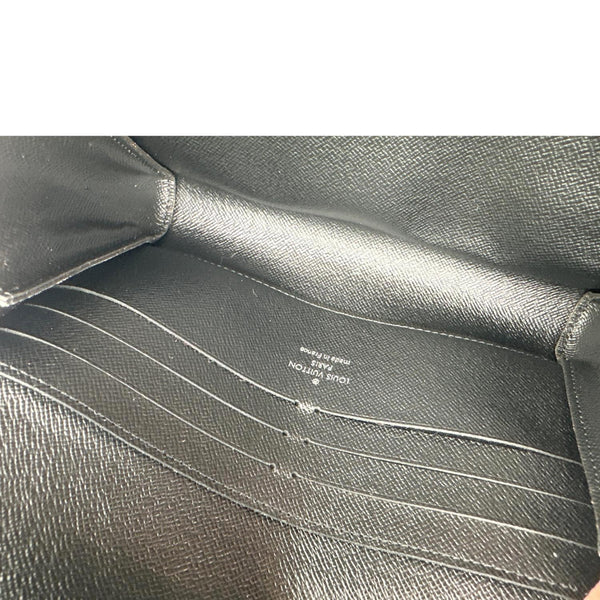 LOUIS VUITTON Twist Studded Calfskin Monogram Canvas Chain Crossbody Bag Black