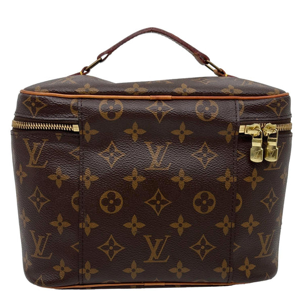 LOUIS VUITTON Nice BB Toiletry Monogram Canvas Vanity Case Brown