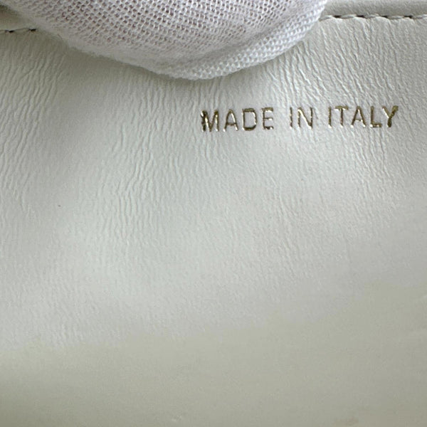 Christian Dior Miss Caro Mini Macrocannage Lambskin Leather Crossbody Bag Off White