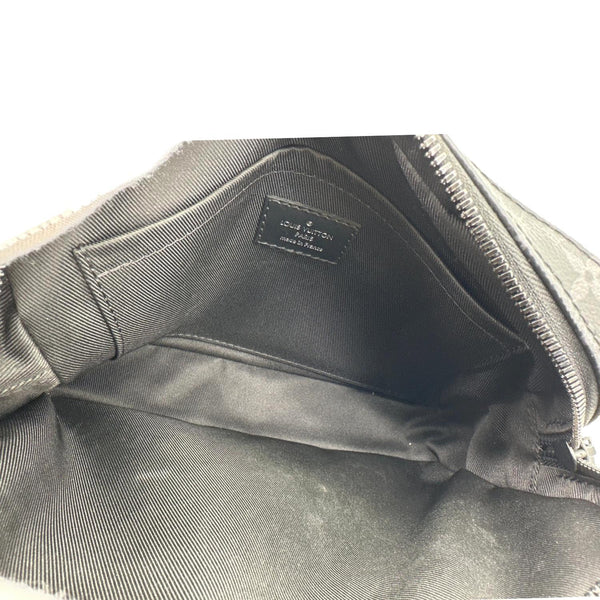 LOUIS VUITTON Steamer Monogram Eclipse Messenger Bag Black