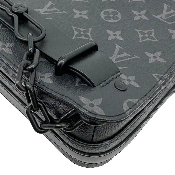 LOUIS VUITTON Steamer Monogram Eclipse Messenger Bag Black