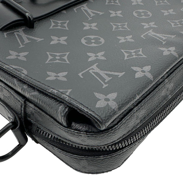 LOUIS VUITTON Steamer Monogram Eclipse Messenger Bag Black