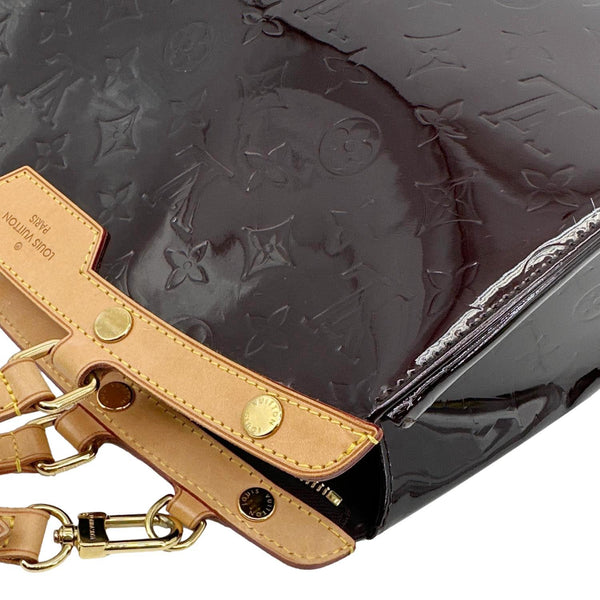 LOUIS VUITTON Brea MM Monogram Vernis Satchel Bag Amarante