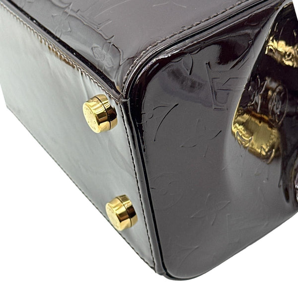 LOUIS VUITTON Brea MM Monogram Vernis Satchel Bag Amarante