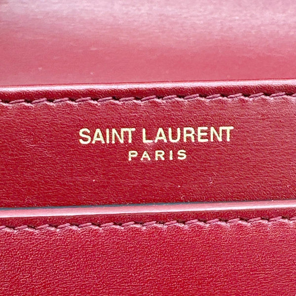 YVES SAINT LAURENT Solferino Medium Leather Shoulder Bag Burgundy