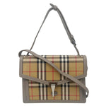 BURBERRY Macken Small Vintage Check Canvas Crossbody Bag Beige