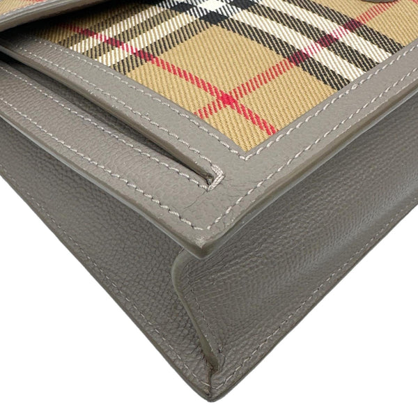 BURBERRY Macken Small Vintage Check Canvas Crossbody Bag Beige