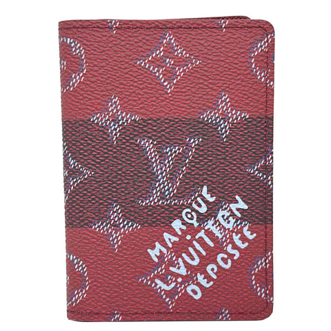 LOUIS VUITTON Monogram Heritage Canvas Pocket Organizer Red