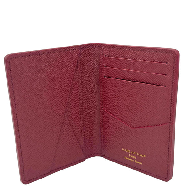 LOUIS VUITTON Monogram Heritage Canvas Pocket Organizer Red