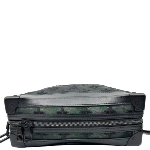 LOUIS VUITTON Soft Trunk Taurillon Monogram Mesh Crossbody Bag Black