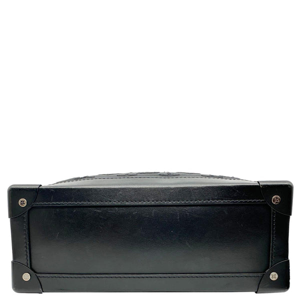 LOUIS VUITTON Soft Trunk Taurillon Monogram Mesh Crossbody Bag Black