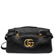 GUCCI Arli Large Calfskin Leather Top Handle Shoulder Bag Black 550130