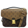 LOUIS VUITTON Metis Pochette Reverse Monogram Canvas Crossbody Bag Brown