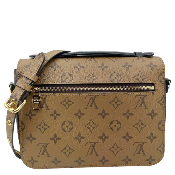 LOUIS VUITTON Metis Pochette Reverse Monogram Canvas Crossbody Bag Brown