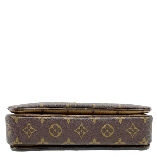 LOUIS VUITTON Metis Pochette Reverse Monogram Canvas Crossbody Bag Brown