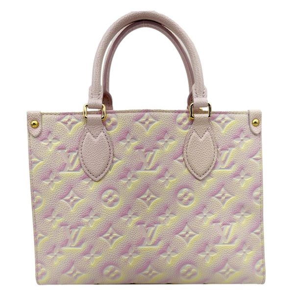 LOUIS VUITTON Stardust Onthego PM Monogram Empreinte Tote Bag Light Pink