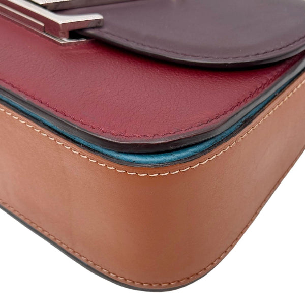 LOUIS VUITTON Vivienne Smooth Calfskin Leather Shoulder Bag Burgundy