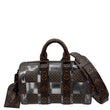 LOUIS VUITTON Keepall 25 Bandouliere Chess PVC Monogram Canvas Travel Bag Brown