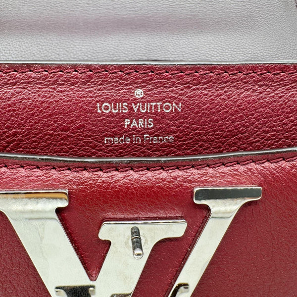 LOUIS VUITTON Vivienne Smooth Calfskin Leather Shoulder Bag Burgundy