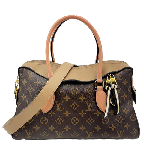 LOUIS VUITTON Tuileries Monogram Canvas Shoulder Bag Sesame