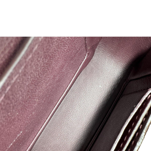 LOUIS VUITTON Vivienne Smooth Calfskin Leather Shoulder Bag Burgundy