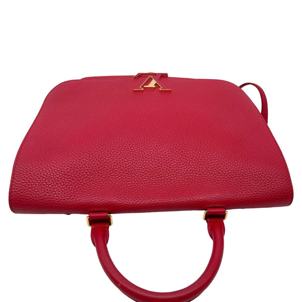 LOUIS VUITTON Volta Taurillon Leather Shoulder Bag Red