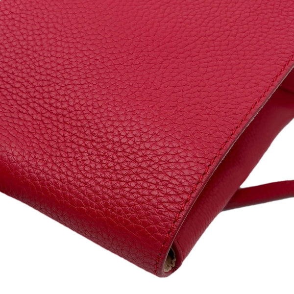 LOUIS VUITTON Volta Taurillon Leather Shoulder Bag Red