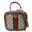 GUCCI Ophidia Web Mini GG Supreme Monogram Top Handle Shoulder Bag Beige 772157