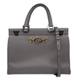 GUCCI Zumi Medium Grainy Leather Top Handle Shoulder Bag Grey 564714