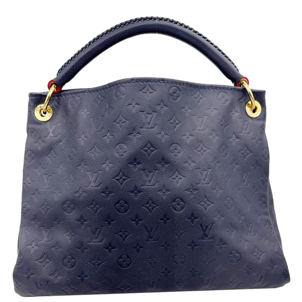 LOUIS VUITTON Artsy MM Monogram Empreinte Leather Hobo Bag Blue